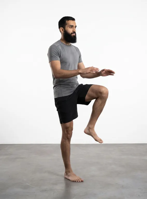 High Knees, position 1