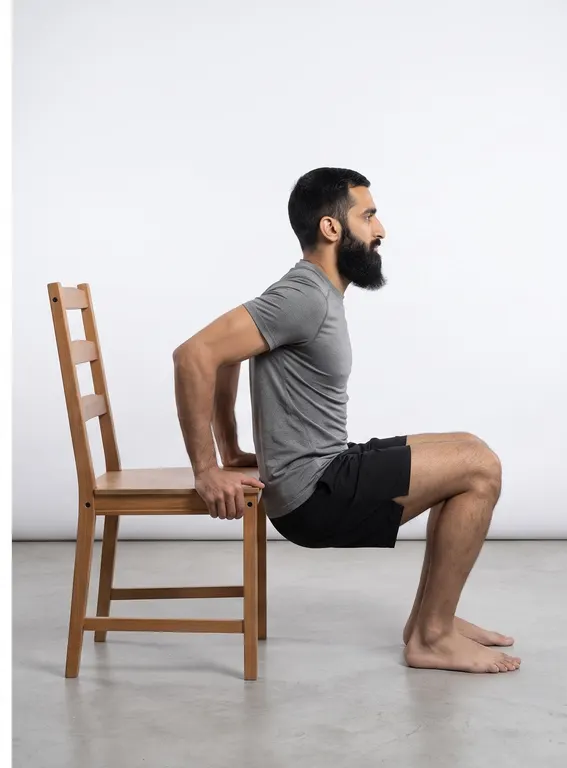 Tricep Dips, position 2